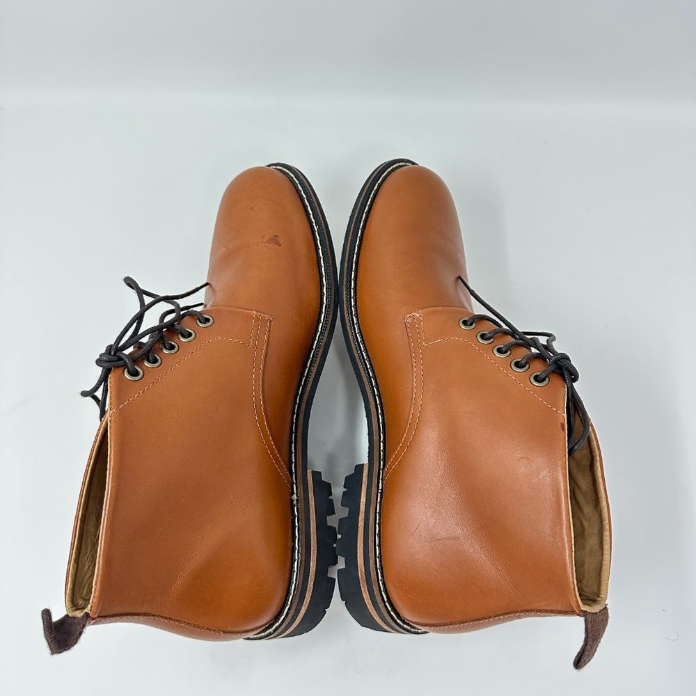 Brooks Brothers Chukka Boots Leather brown shoes Men's size 9D - Picture 4 of 16